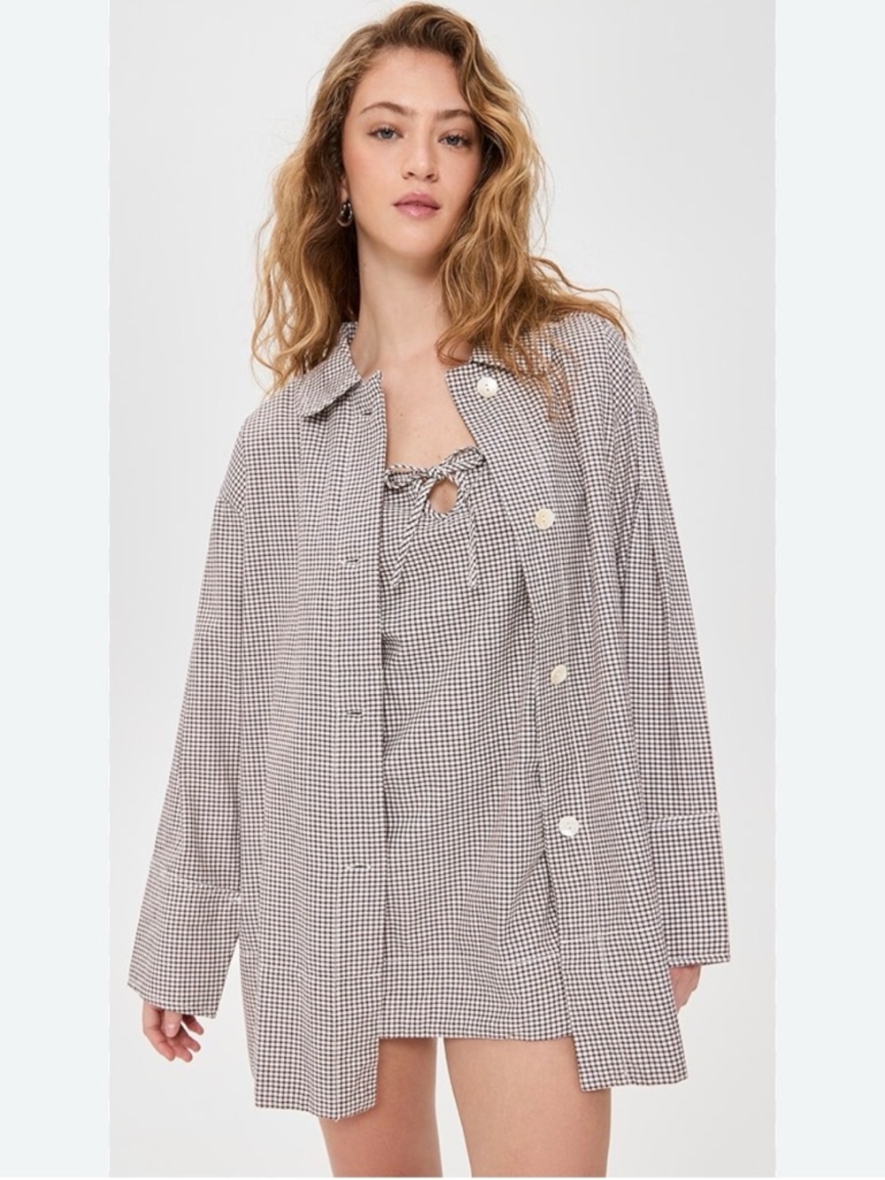 Free People Arlo Plaid Set